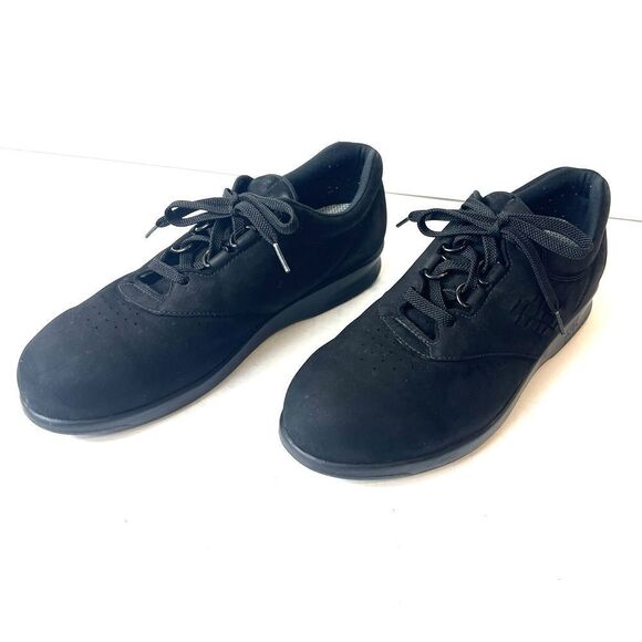 SAS Tripad Comfort Free Time Shoes Black Nubuck Lace Up Low Top Womens Sz 10.5 N - Picture 3 of 10